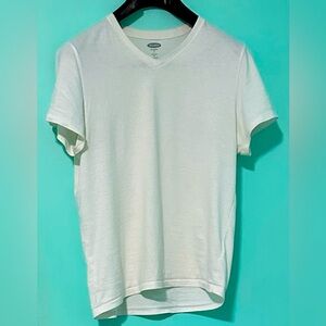 White V-Neck T-Shirt